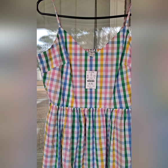 J.Crew Colorful Plaid Sundress Maxi Dress NWT Sz. 10 New With TagsNew wi… - Picture 5 of 8